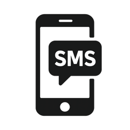 Simple icon to indicate SMS featuring a smartphone-1